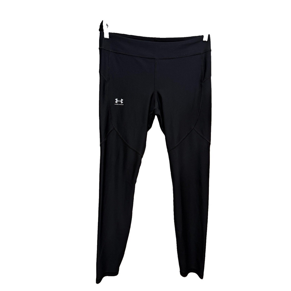 Under Armour Leggings Womens Large Black HeatGear Compression Active athleisure